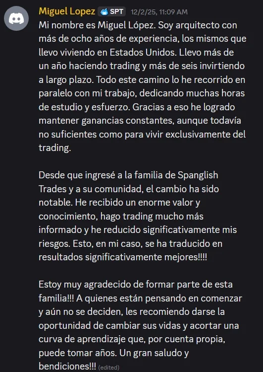 Testimonio de estudiante 8